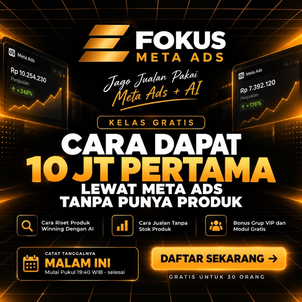Fokus Meta Ads - Cara Dapat 10 Jt Pertama Lewat Meta Ads